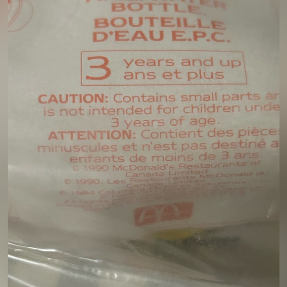 VINTAGE MCDONALDS TOY BUNDLE 1990 GHOSTBUSTERS WATER BOTTLE 1999 FOOD FOOLERS - Picture 5 of 9